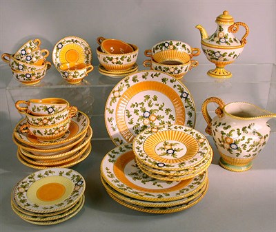 Lot 549 - Italian Pottery Desert Service Approximately...
