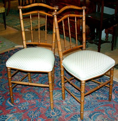 Lot 536 - Assembled Set of Six Victorian Faux Bamboo...
