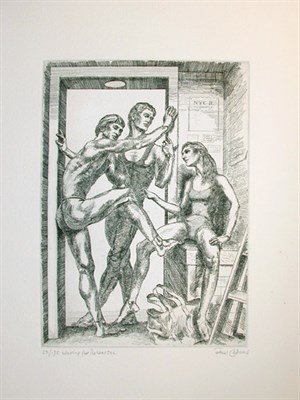 Lot 177 - Paul Cadmus WAITING FOR REHEARSAL (D. 56)...