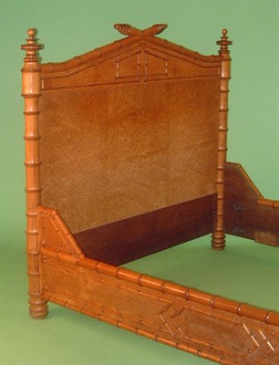 Lot 289 - Faux Bamboo Maple Bed