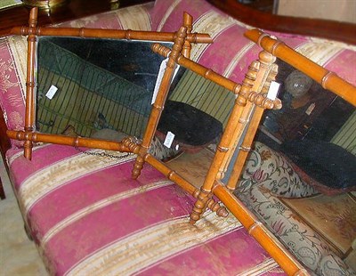 Lot 173 - Group of Three Victorian Faux Bamboo Maple...