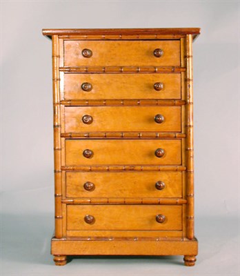 Lot 463 - Victorian Faux Bamboo Maple and Pine Miniature...