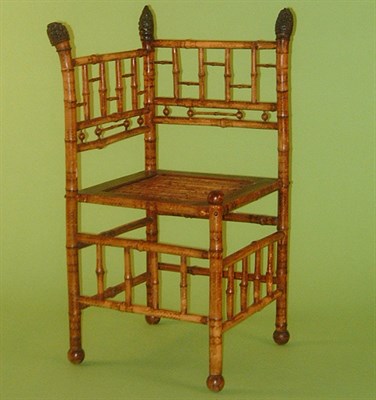Lot 204 - Victorian Bamboo Corner Chair