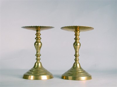 Lot 387 - Pair of Victorian Brass Tazzas