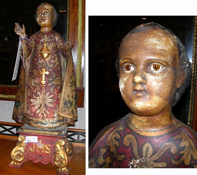 Lot 159 - Continental Polychrome Decorated Santos