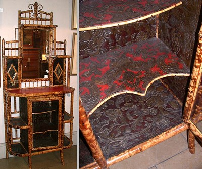 Lot 395 - Victorian Chinoiserie Decorated Etagere