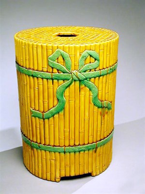 Lot 492 - Majolica Garden Seat