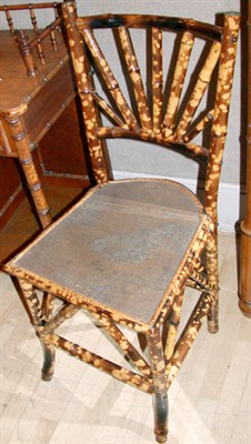 Lot 268 - Pair of Victorian Bamboo Side Chairs Together...