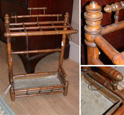 Lot 713 - Victorian Faux Bamboo Umbrella Stand
