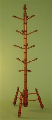 Lot 327 - Victorian Faux Bamboo Coat Stand