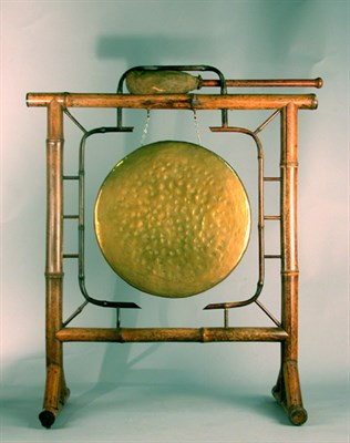 Lot 267 - Victorian Bamboo and Brass Gong