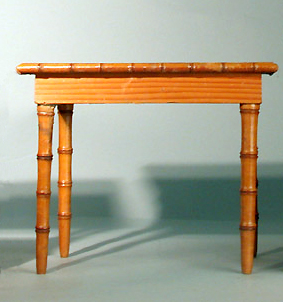 Lot 359 - Victorian Faux Bamboo Maple Miniature Table