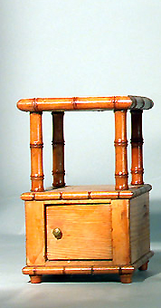 Lot 361 - Faux Bamboo Miniature Pot Cupboard
