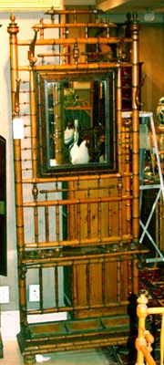 Lot 347 - Victorian Faux Bamboo Maple and Burl-Wood Hall...