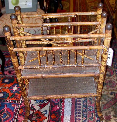 Lot 388 - Victorian Faux Bamboo Canterbury
