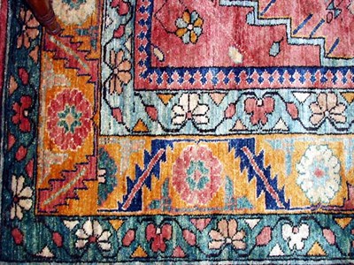 Lot 758 - Peshawar Carpet Pakistan, contemporary Three...