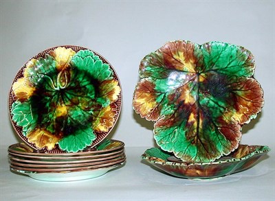 Lot 474 - Set of Seven Wedgwood Majolica Plates Each...