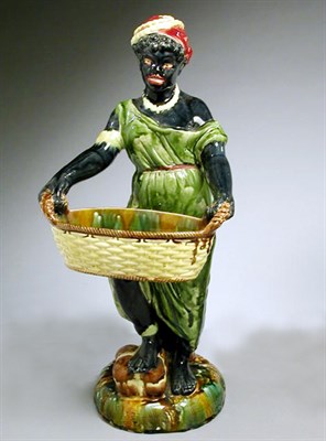 Lot 491 - Majolica Blackamoor