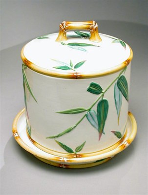 Lot 490 - Minton Majolica Covered Cheese Stand