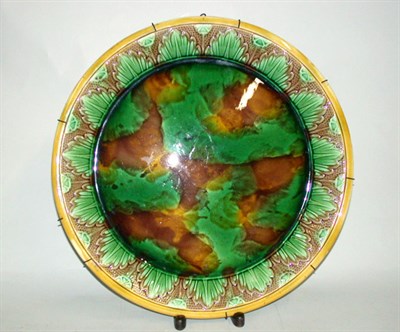 Lot 466 - Majolica Platter Of circular form, the edge...