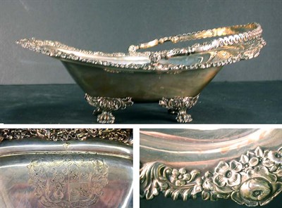 Lot 498A - Georgian Style Silver Plated Swing-Handle Basket