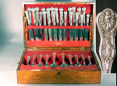 Lot 502 - Dominick & Haff Sterling Silver Flatware...