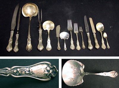 Lot 512 - Whiting Sterling Silver Flatware Service...