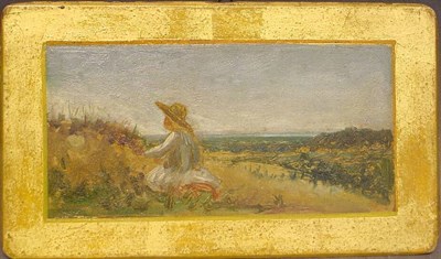 Lot 6 - American School 19th Century CRANBERRY HARVEST...