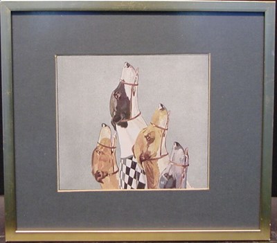 Lot 70 - After J. Des Clayes [GREYHOUND PORTRAITS]...