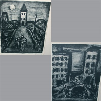 Lot 355 - Georges Rouault FAUBOURG DES LONGUES PEINES:...