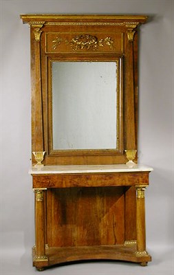 Lot 4316 - Italian Neoclassical Parcel Gilt and Walnut...