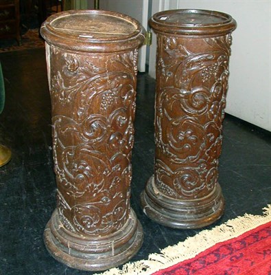 Lot 150 - Companion Pair of Continental Baroque Oak...