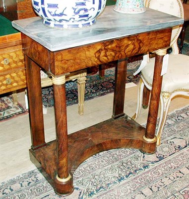 Lot 298 - Empire Gilt-Bronze Mounted Walnut Console...
