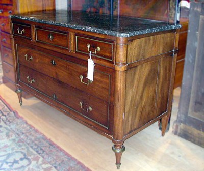 Lot 619 - Louis XVI Brass Mounted Mahogany Commode Late...