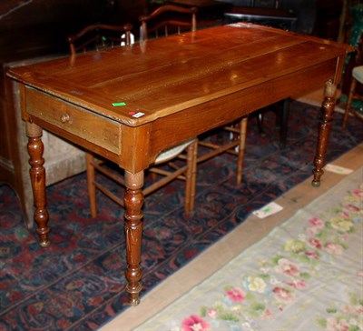 Lot 535 - French Provincial Fruitwood Farm Table