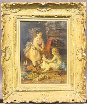 Lot 70 - Marius French, 19th century THE DOLL BATH...