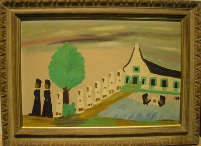 Lot 65 - Clementine Hunter American, 1887-1988 BAPTISM...