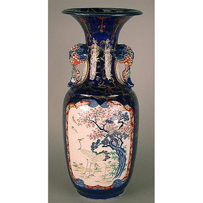 Lot 363 - Japanese Hizen Porcelain Vase Late 19th...