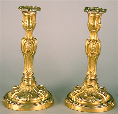 Lot 277 - Pair of Louis XV Style Gilt-Bronze...
