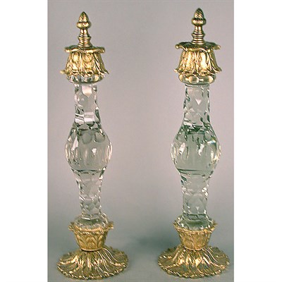 Lot 331 - Pair of George III Style Gilt-Bronze Mounted...