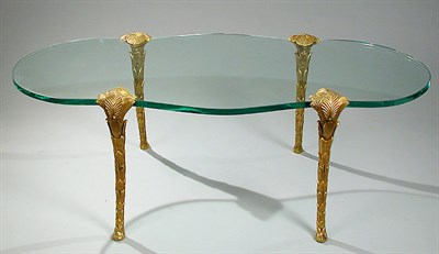 Lot 361 - Gilt-Bronze Mounted Glass Coffee Table Of...