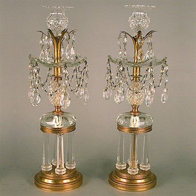 Lot 248 - Pair of George III Style Gilt-Bronze Mounted...