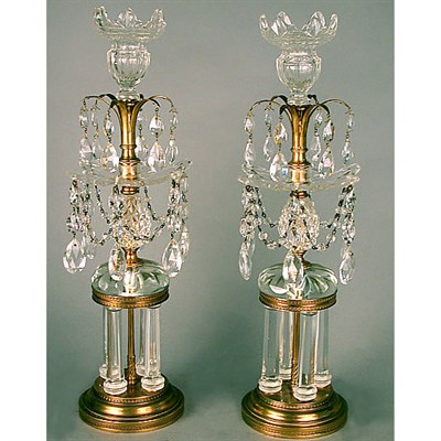 Lot 246 - Pair of George III Style Gilt-Bronze Mounted...