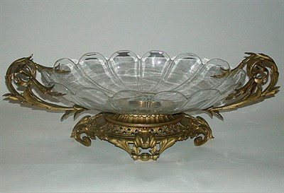 Lot 216 - Louis XV Style Baccarat Crystal Center Bowl Of...