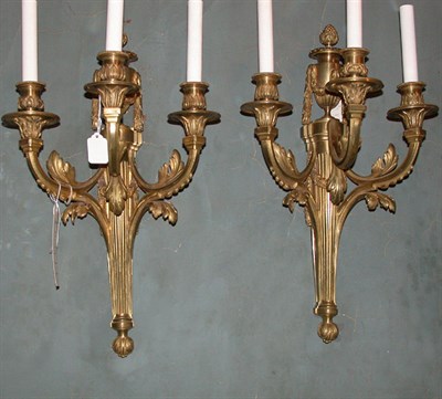 Lot 332 - Pair of Louis XVI Style Gilt-Bronze...