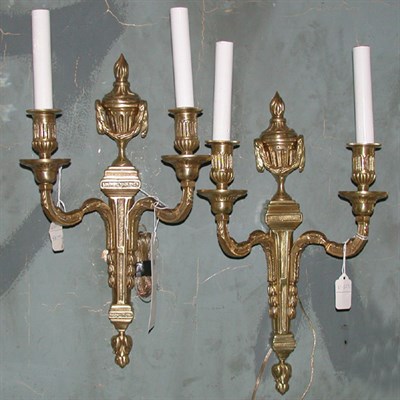 Lot 353 - Set of Four Louis XVI Style Gilt-Bronze...
