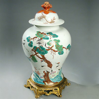 Lot 192 - Chinese Gilt-Bronze Mounted Famille Rose...