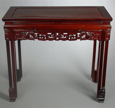Lot 322 - Chinese Hardwood Altar Table The rectangular...