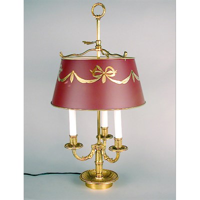 Lot 213 - Louis XVI Style Gilt-Bronze Bouillotte Lamp...