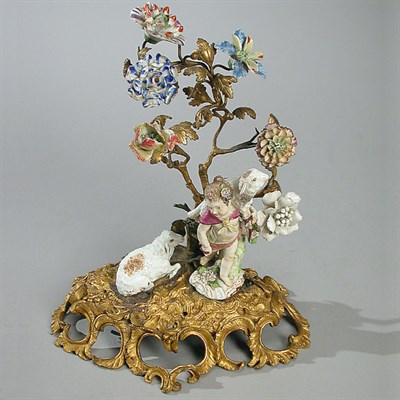 Lot 29 - Louis XV Style Meissen Porcelain Mounted...